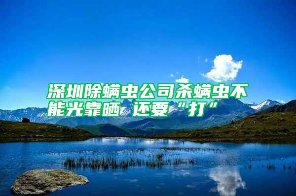 深圳除螨蟲公司殺螨蟲不能光靠曬 還要“打”