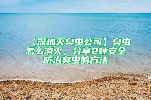 【深圳滅臭蟲公司】臭蟲怎么消滅，分享2種安全防治臭蟲的方法