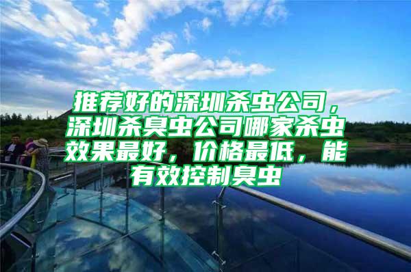 推薦好的深圳殺蟲公司，深圳殺臭蟲公司哪家殺蟲效果最好，價格最低，能有效控制臭蟲