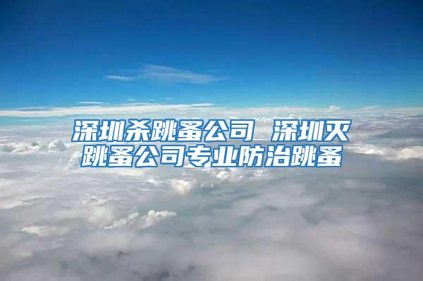 深圳殺跳蚤公司 深圳滅跳蚤公司專業(yè)防治跳蚤