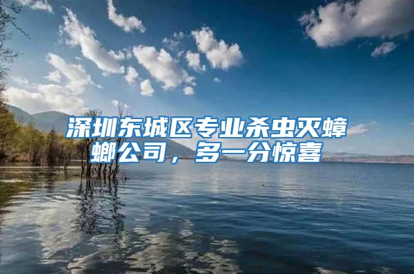 深圳東城區(qū)專業(yè)殺蟲滅蟑螂公司，多一分驚喜