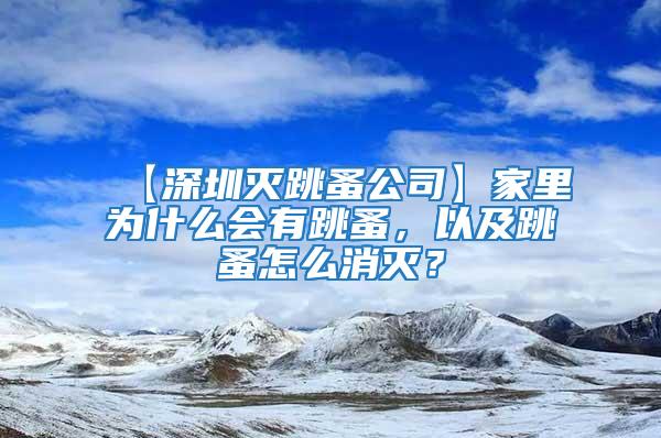 【深圳滅跳蚤公司】家里為什么會(huì)有跳蚤，以及跳蚤怎么消滅？