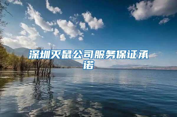 深圳滅鼠公司服務(wù)保證承諾