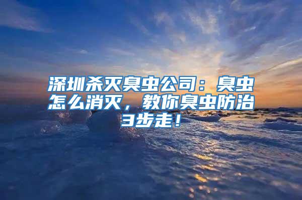 深圳殺滅臭蟲(chóng)公司：臭蟲(chóng)怎么消滅，教你臭蟲(chóng)防治3步走！