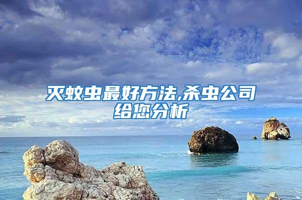 滅蚊蟲最好方法,殺蟲公司給您分析