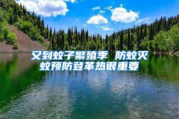 又到蚊子繁殖季 防蚊滅蚊預(yù)防登革熱很重要