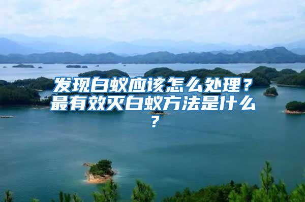 發(fā)現(xiàn)白蟻應(yīng)該怎么處理？最有效滅白蟻方法是什么？