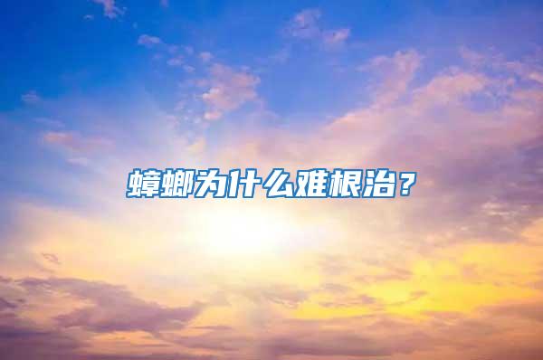 蟑螂為什么難根治？