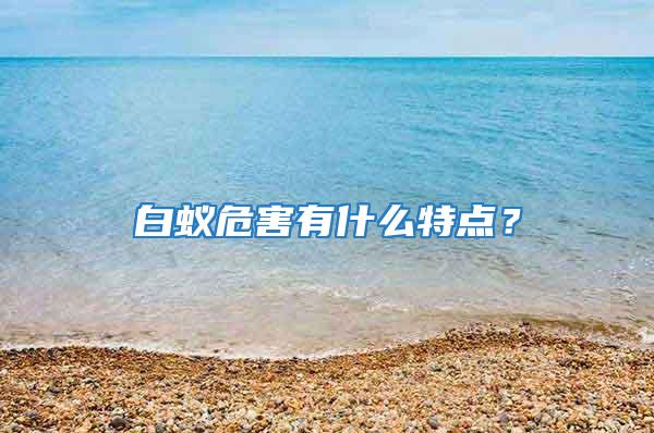 白蟻危害有什么特點(diǎn)？