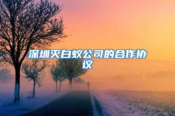 深圳滅白蟻公司的合作協(xié)議