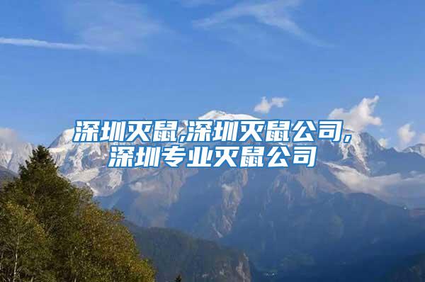 深圳滅鼠,深圳滅鼠公司,深圳專業(yè)滅鼠公司