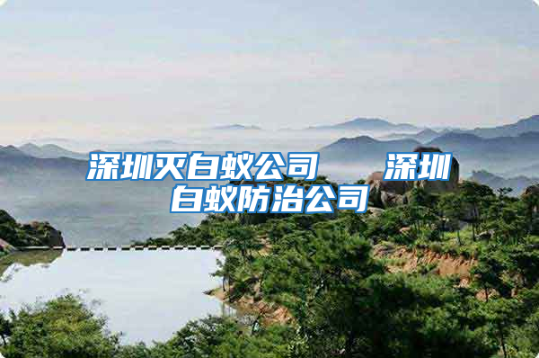 深圳滅白蟻公司   深圳白蟻防治公司