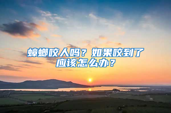 蟑螂咬人嗎？如果咬到了應(yīng)該怎么辦？