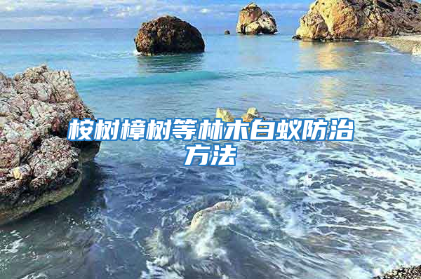 桉樹(shù)樟樹(shù)等林木白蟻防治方法